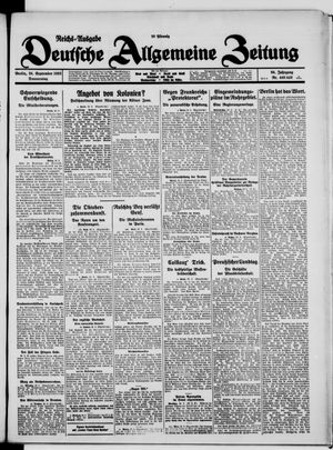 Deutsche allgemeine Zeitung vom 24.09.1925