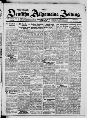 Deutsche allgemeine Zeitung vom 04.10.1925