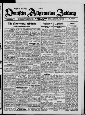 Deutsche allgemeine Zeitung vom 05.10.1925