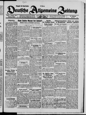Deutsche allgemeine Zeitung vom 06.10.1925
