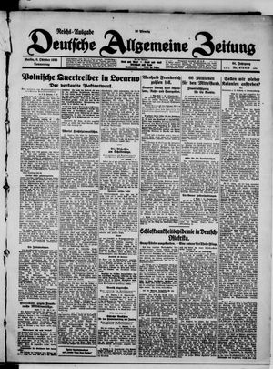 Deutsche allgemeine Zeitung vom 08.10.1925