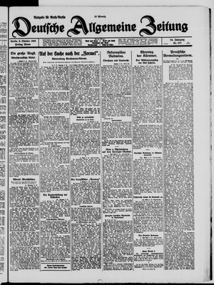 Deutsche allgemeine Zeitung vom 09.10.1925