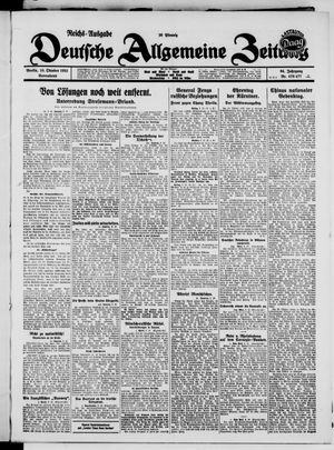 Deutsche allgemeine Zeitung vom 10.10.1925