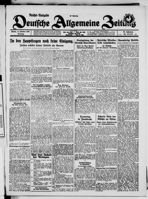 Deutsche allgemeine Zeitung vom 11.10.1925