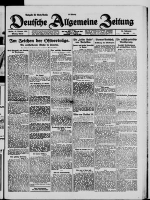 Deutsche allgemeine Zeitung vom 12.10.1925