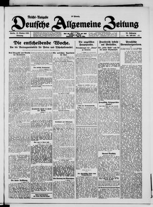 Deutsche allgemeine Zeitung vom 13.10.1925
