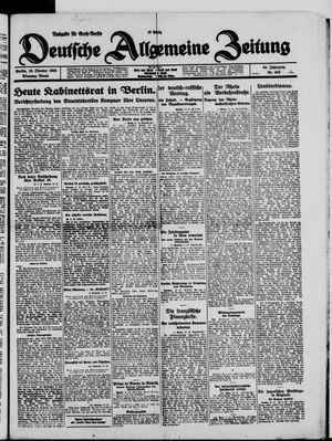 Deutsche allgemeine Zeitung vom 13.10.1925