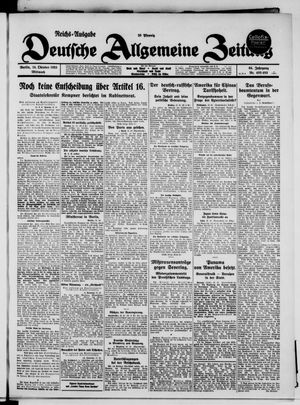 Deutsche allgemeine Zeitung vom 14.10.1925