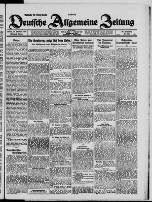 Deutsche allgemeine Zeitung vom 14.10.1925