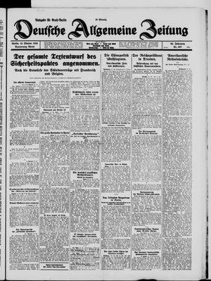 Deutsche allgemeine Zeitung vom 15.10.1925