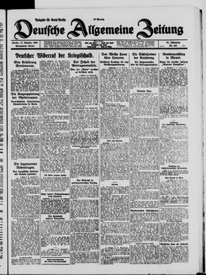 Deutsche allgemeine Zeitung vom 17.10.1925