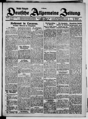 Deutsche allgemeine Zeitung vom 18.10.1925
