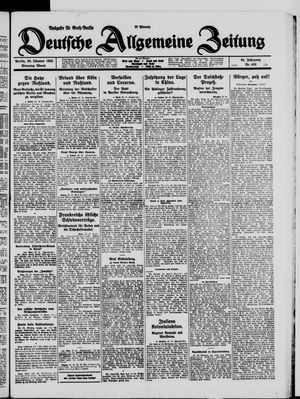 Deutsche allgemeine Zeitung vom 20.10.1925