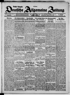 Deutsche allgemeine Zeitung vom 22.10.1925