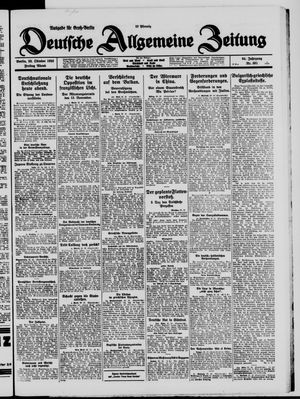Deutsche allgemeine Zeitung vom 23.10.1925