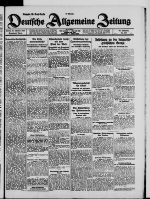 Deutsche allgemeine Zeitung vom 24.10.1925