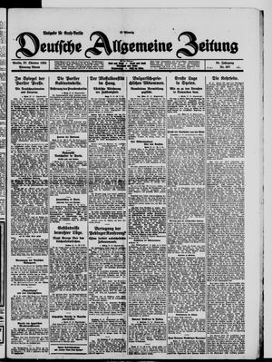 Deutsche allgemeine Zeitung vom 27.10.1925