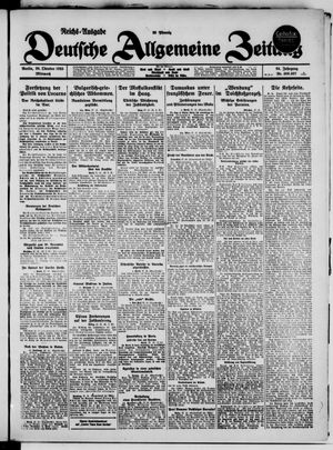 Deutsche allgemeine Zeitung vom 28.10.1925
