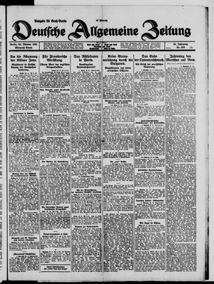Deutsche allgemeine Zeitung vom 28.10.1925