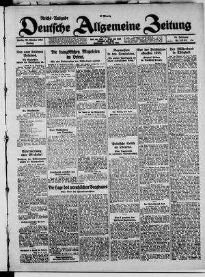 Deutsche allgemeine Zeitung vom 30.10.1925