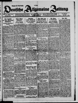 Deutsche allgemeine Zeitung vom 30.10.1925