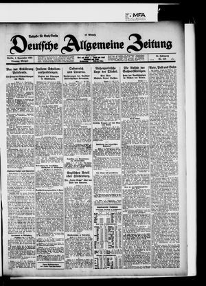 Deutsche allgemeine Zeitung vom 03.11.1925