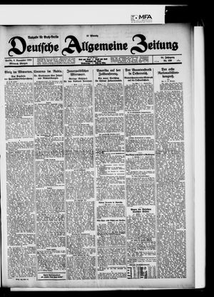 Deutsche allgemeine Zeitung vom 04.11.1925