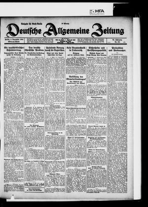 Deutsche allgemeine Zeitung on Nov 4, 1925