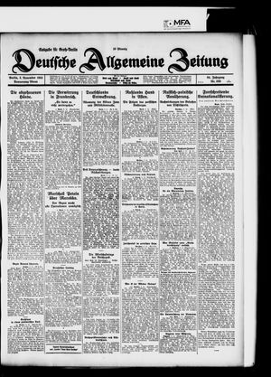 Deutsche allgemeine Zeitung vom 05.11.1925