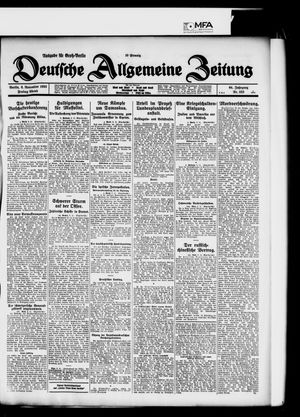 Deutsche allgemeine Zeitung vom 06.11.1925