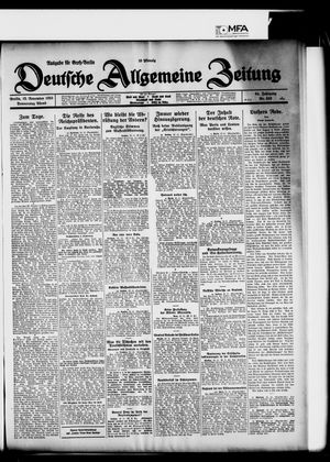 Deutsche allgemeine Zeitung vom 12.11.1925