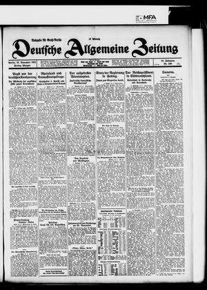 Deutsche allgemeine Zeitung vom 13.11.1925