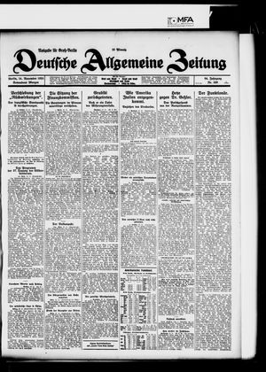 Deutsche allgemeine Zeitung on Nov 14, 1925
