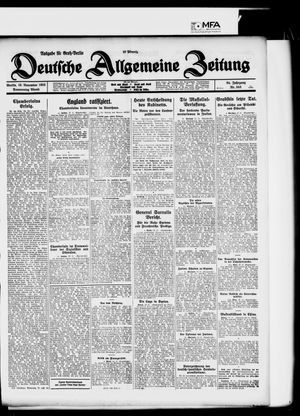 Deutsche allgemeine Zeitung vom 19.11.1925