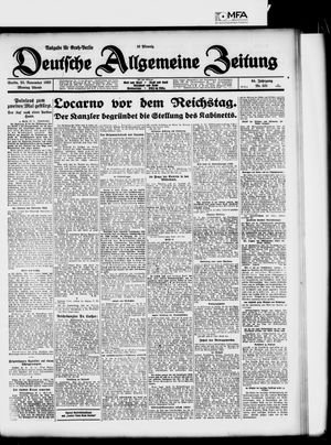 Deutsche allgemeine Zeitung vom 23.11.1925