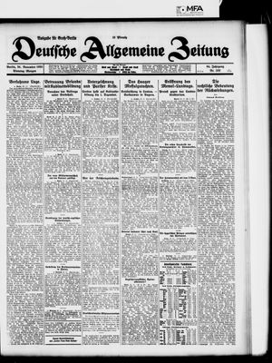 Deutsche allgemeine Zeitung vom 24.11.1925