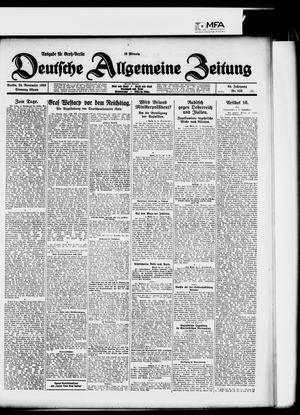 Deutsche allgemeine Zeitung on Nov 24, 1925