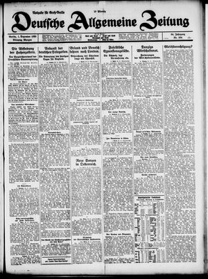 Deutsche allgemeine Zeitung on Dec 1, 1925