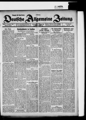 Deutsche allgemeine Zeitung on Dec 2, 1925