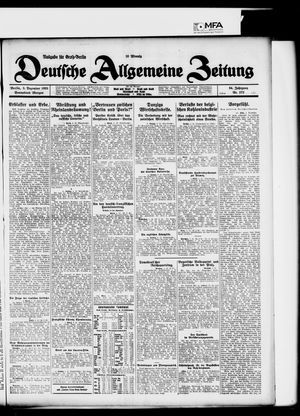 Deutsche allgemeine Zeitung vom 05.12.1925