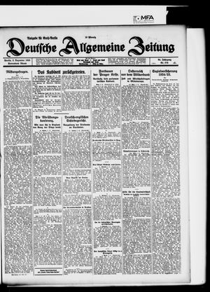 Deutsche allgemeine Zeitung on Dec 5, 1925