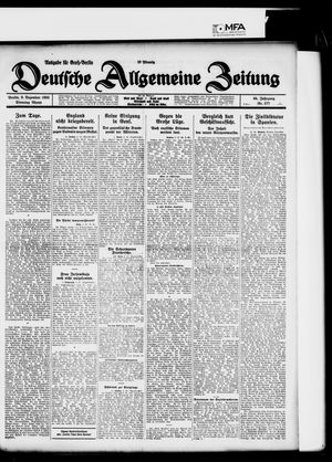Deutsche allgemeine Zeitung vom 08.12.1925