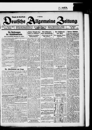 Deutsche allgemeine Zeitung vom 11.12.1925