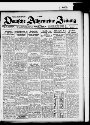 Deutsche allgemeine Zeitung on Dec 12, 1925