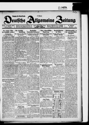 Deutsche allgemeine Zeitung vom 18.12.1925