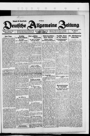 Deutsche allgemeine Zeitung vom 06.01.1926