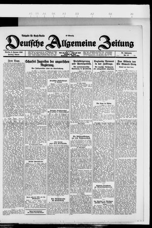 Deutsche allgemeine Zeitung vom 08.01.1926