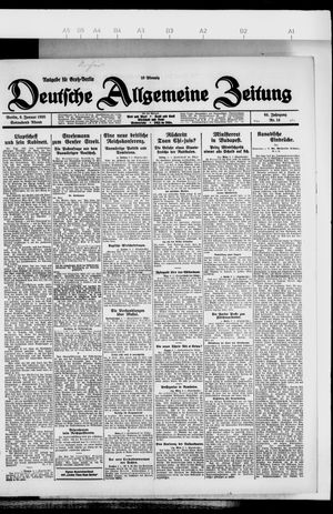 Deutsche allgemeine Zeitung vom 09.01.1926