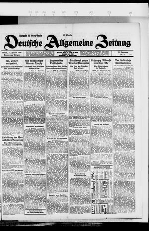 Deutsche allgemeine Zeitung on Jan 14, 1926