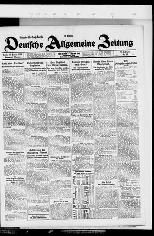 Deutsche allgemeine Zeitung vom 16.01.1926